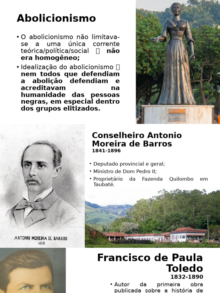 Abolicionismo: Movimentos e Teorias Históricas | PDF | Abolicionismo ...