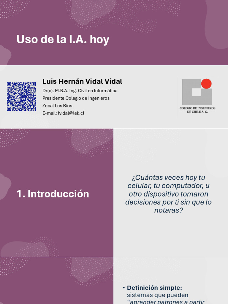 Uso actual de la Inteligencia Artificial | PDF | Inteligencia ...