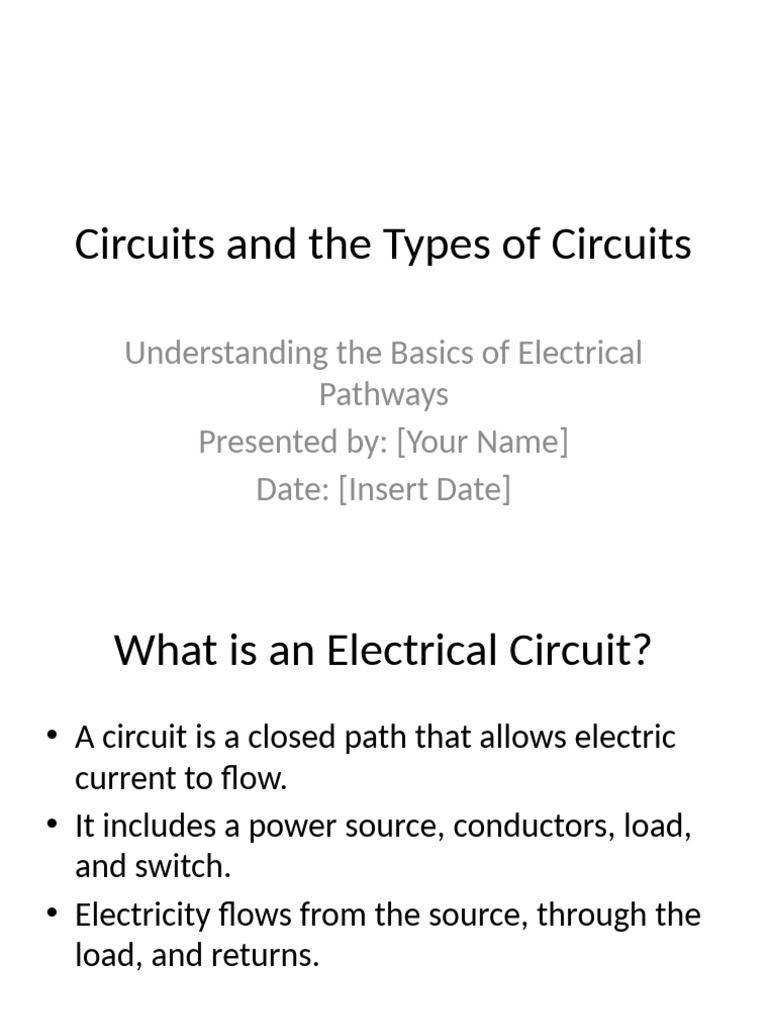 Circuits - and - Types - of - Circuits SBA Presentation | PDF