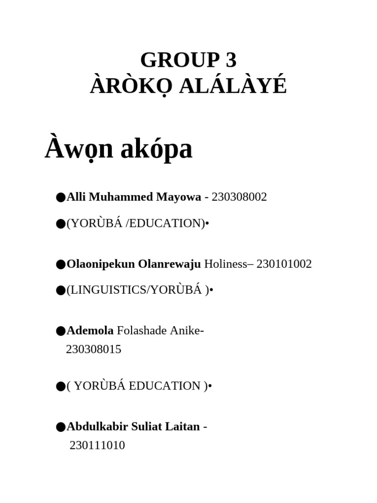 Group 3 | PDF
