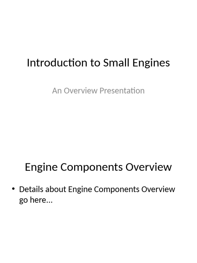Small Engine Repair 101 | PDF