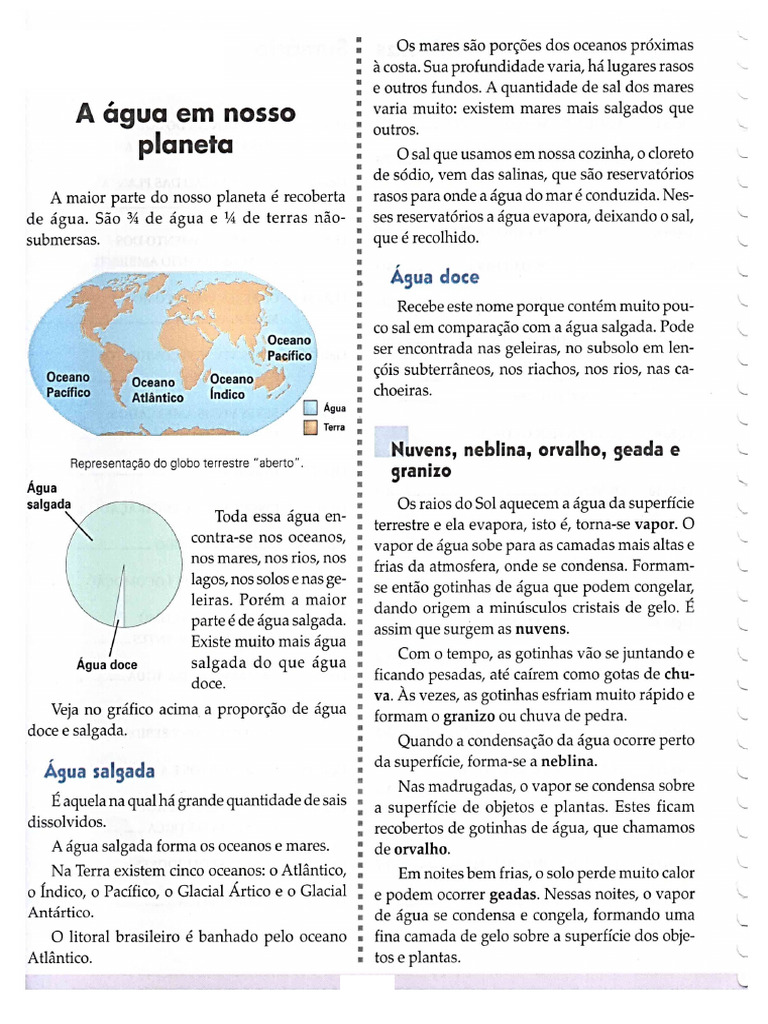 A Água em Nosso Planeta | PDF