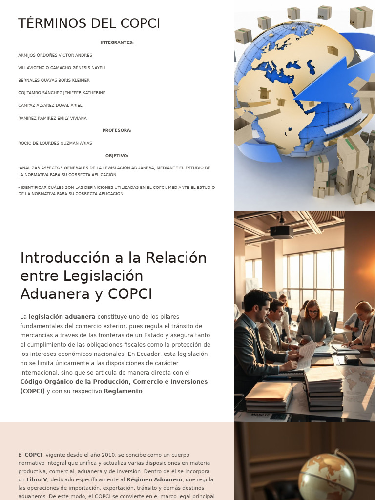 Terminos Del Copci | PDF | aduana | Economias