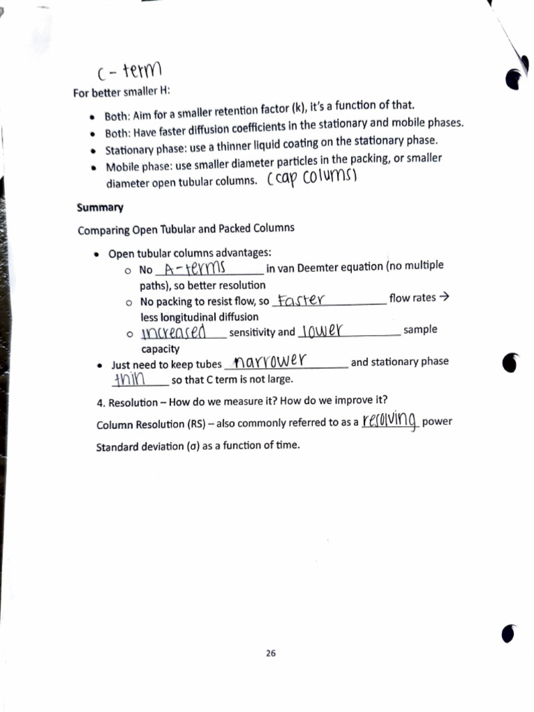 Open Tubular vs Packed Columns in Chromatography | PDF | Separation ...