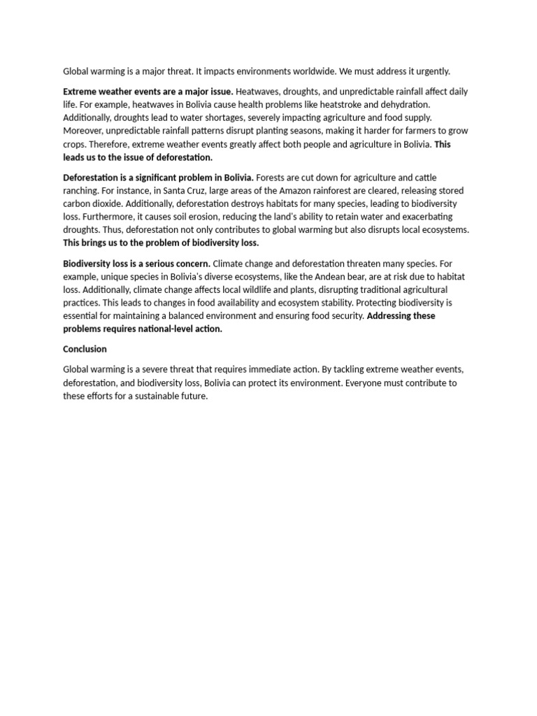 Global Warming Is A Major Threat | PDF