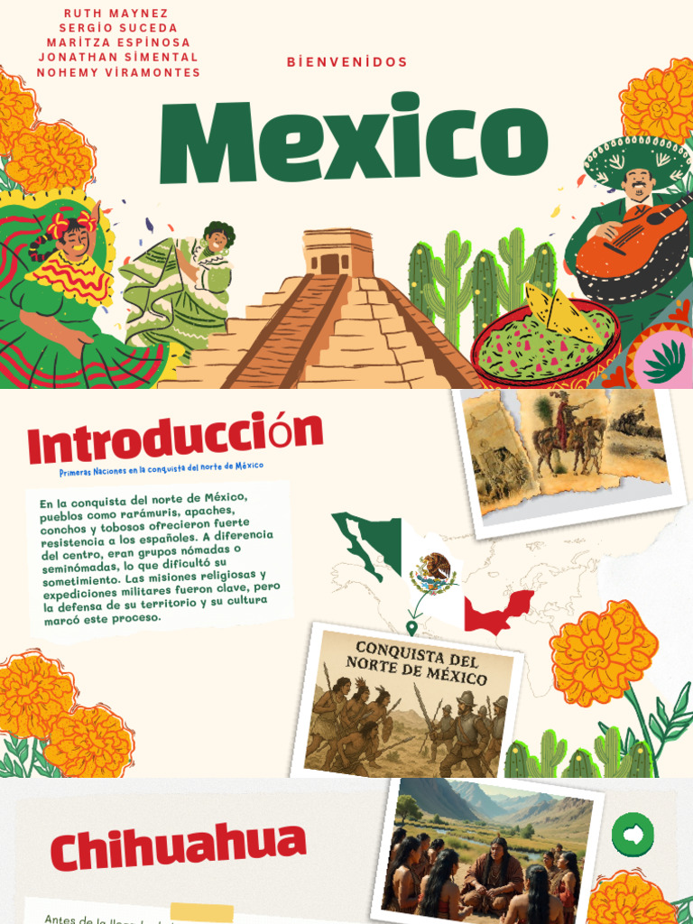 Mexico Introduction Presentation in Green and Red Informative Style PDF ...