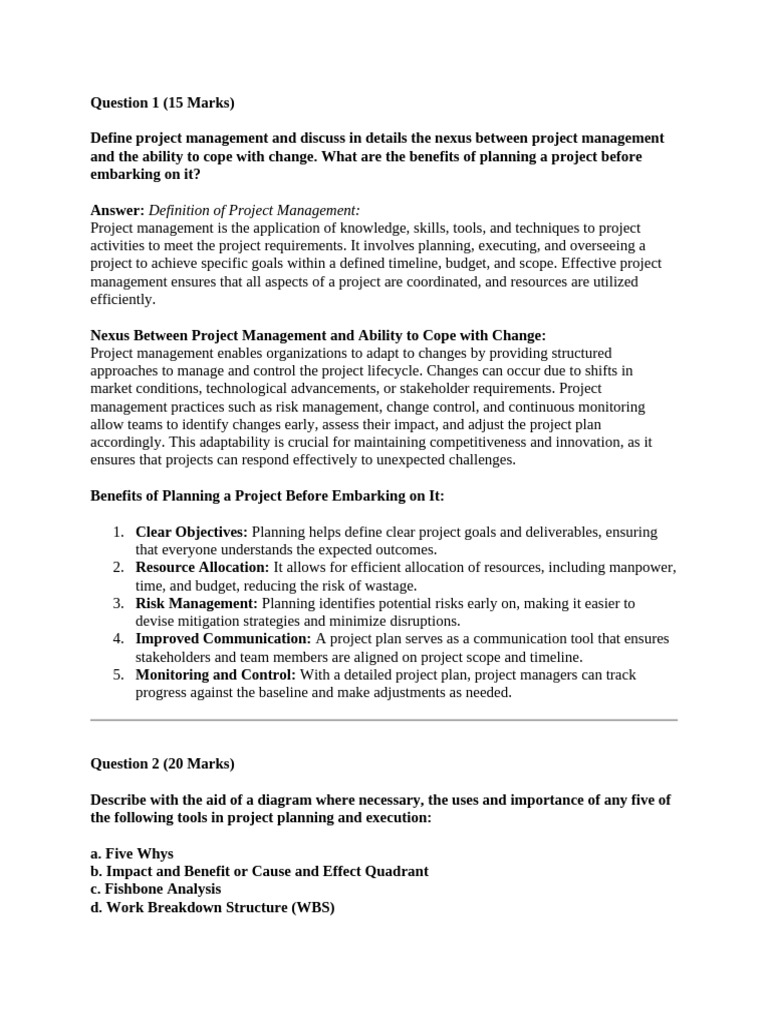 Project Management: Adapting to Change | PDF | Project Management ...
