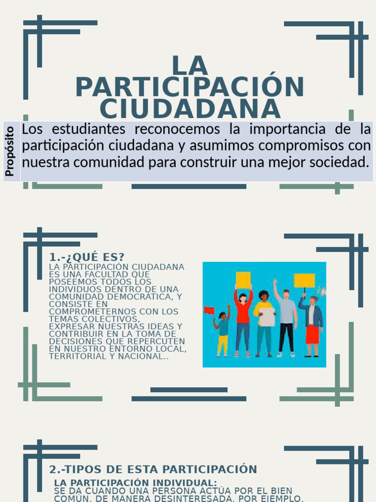 Importancia de la Participación Ciudadana | PDF | Participación pública ...