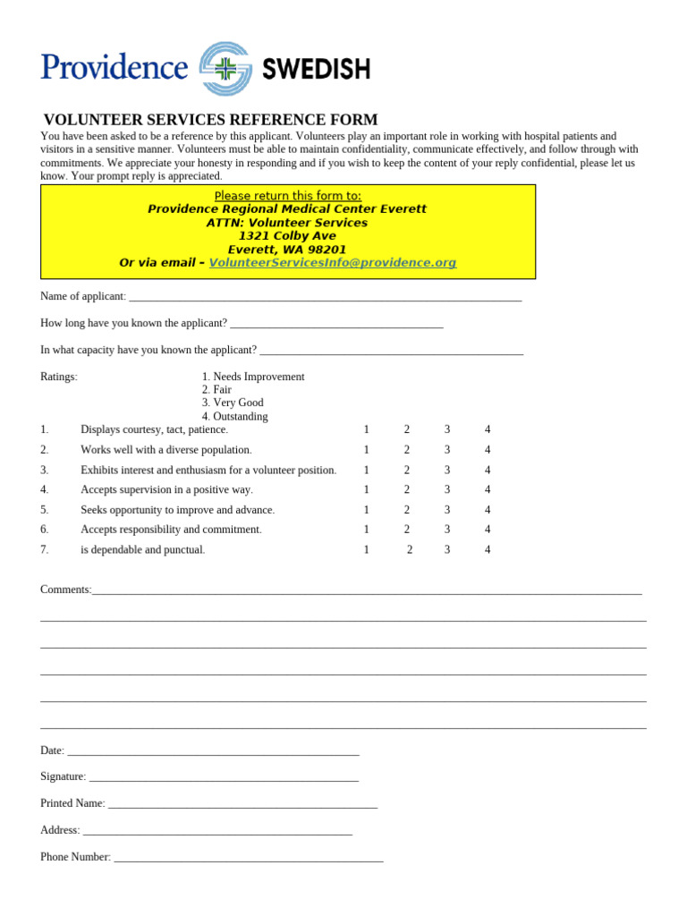 Volunteer Reference Form for Providence | PDF | Chess Theory | Chess