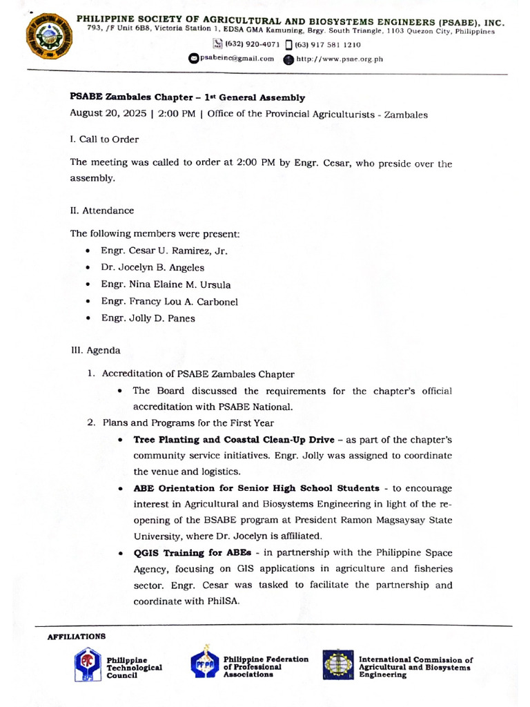 1st Assembly | PDF