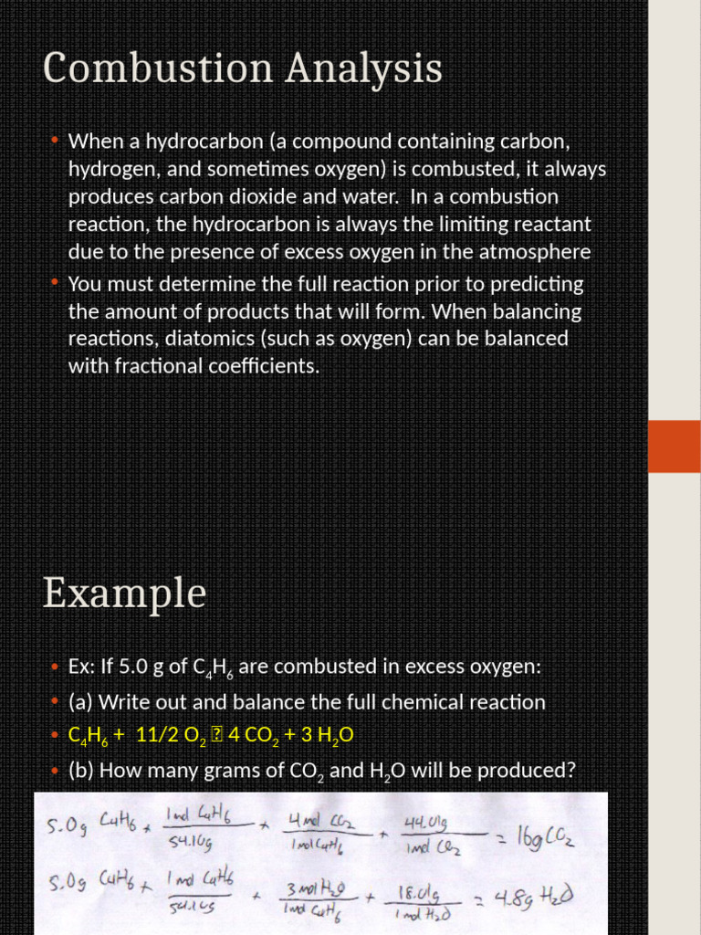 U3L2 Combustion Analysis | PDF