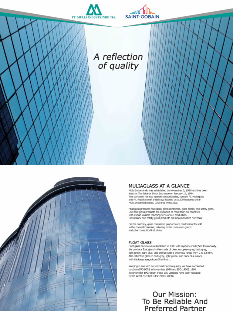 Booklet Mulia Brochures Float Glass | PDF