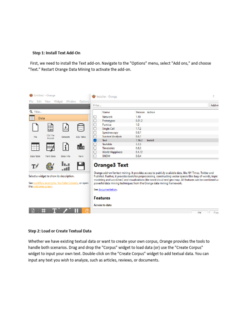Visualizing Word Frequencies in Orange | PDF | Computing | Information ...