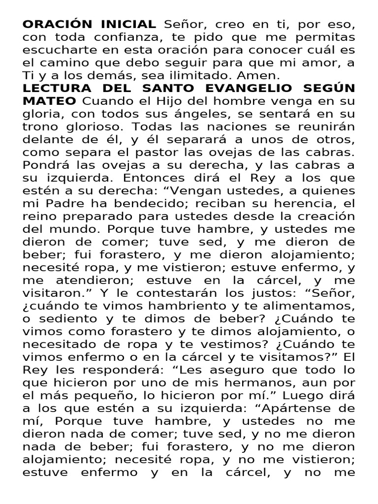 Oracion Lunes 27 de Febrero 2023 | PDF | Oración | Vida eterna ...