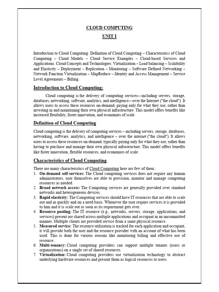 Cloud Provider Options for Shared Resources | PDF | Cloud Computing ...