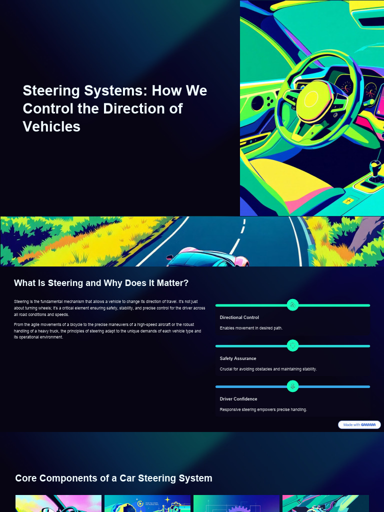 Understanding Vehicle Steering Systems | PDF | Steering | Gear