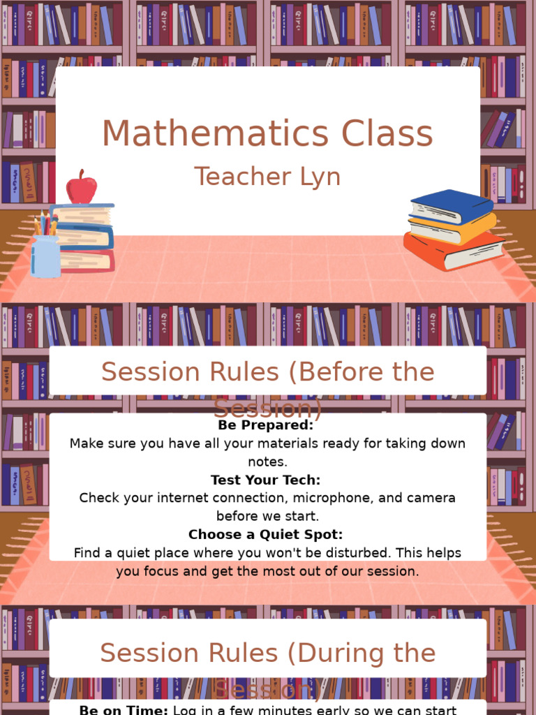 Mathematics Class Session Rules and Tips | PDF | Number Theory | Arithmetic