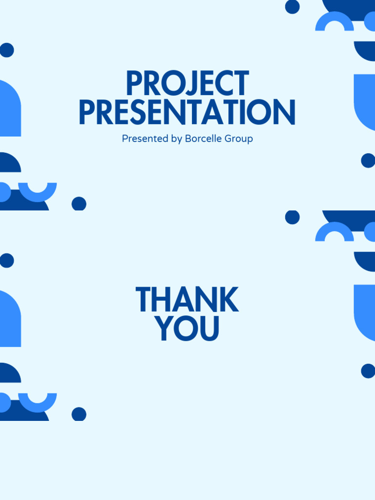 Blue Simple Geometric Project Presentation - 20250922 - 223223 - 0000 | PDF