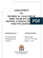 Assignment On Technical Analysis