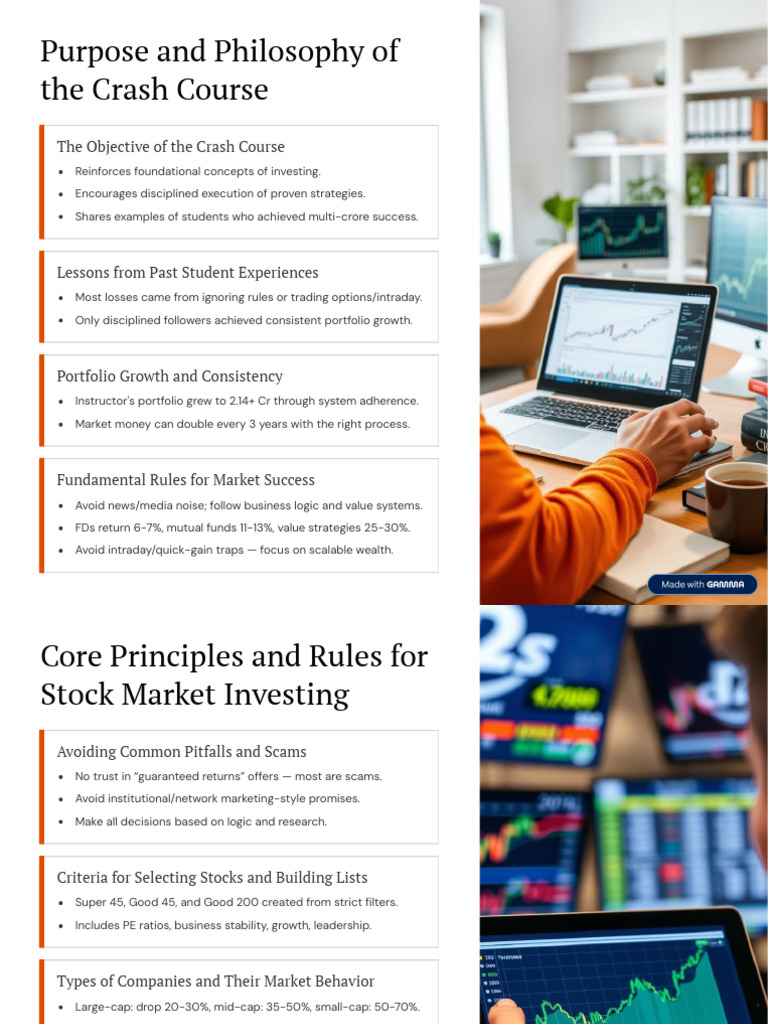 Market Research Crash Course Overview | PDF | Investing | Day Trading