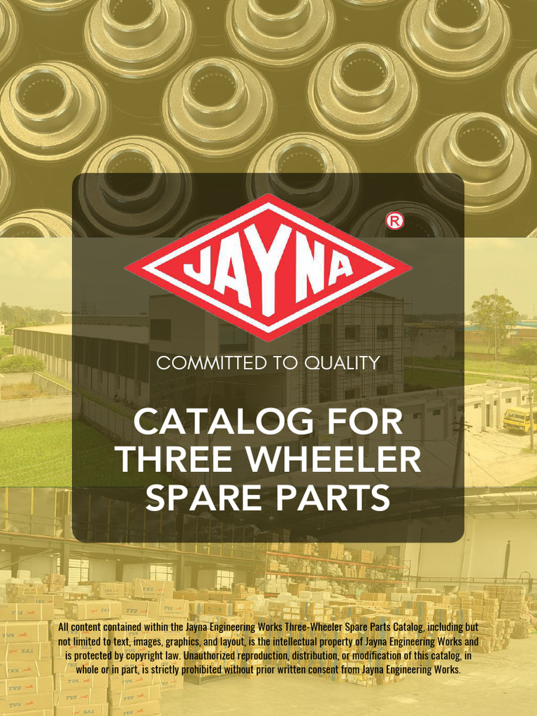 Three-Wheeler Spare Parts Catalog | PDF | Clutch | Axle