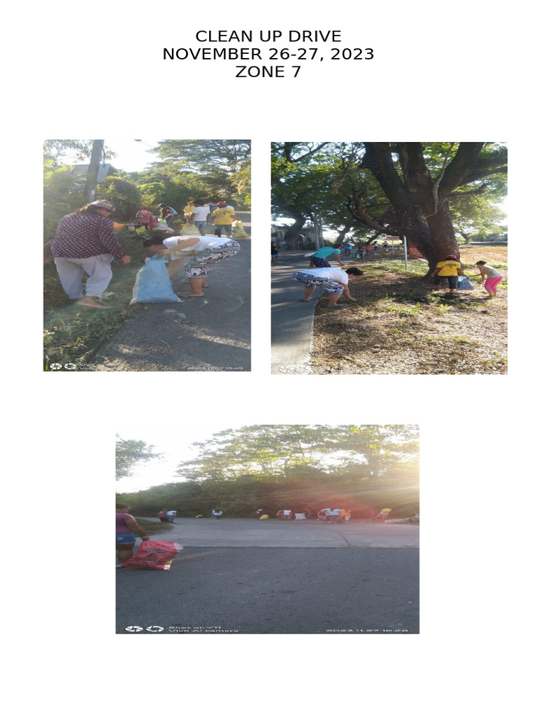 Clean Up Drive November 2023 | PDF
