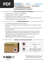 Air Transport Guidelines for Lithium Batteries | PDF | Cargo | Freight ...