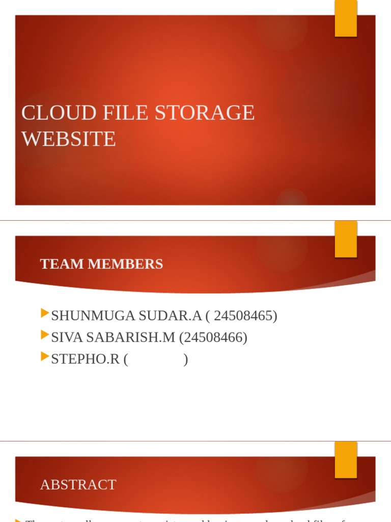 Secure Cloud File Storage System | PDF | Computer Data Storage ...