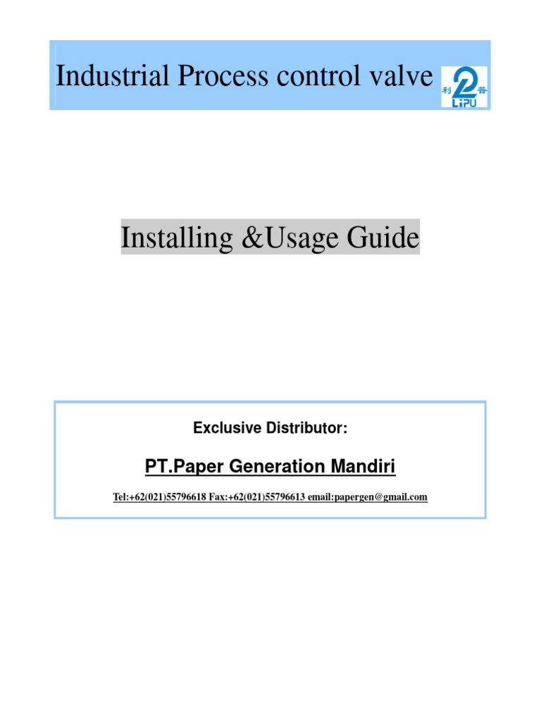 Pneumatic Ball Valve Installation Guide | PDF | Valve | Actuator