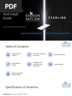 Starlink Standard Kit Installation Guide | PDF | Antenna (Radio) | Wi Fi