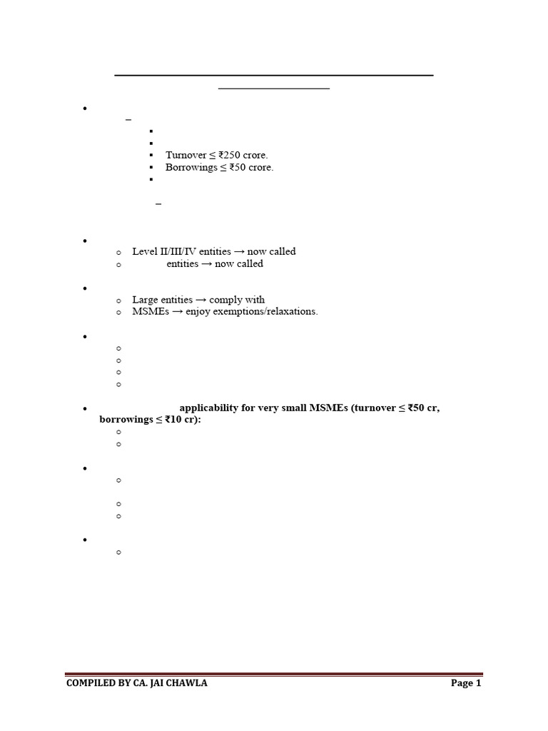 Revised MSME Classification Criteria 2024 | PDF
