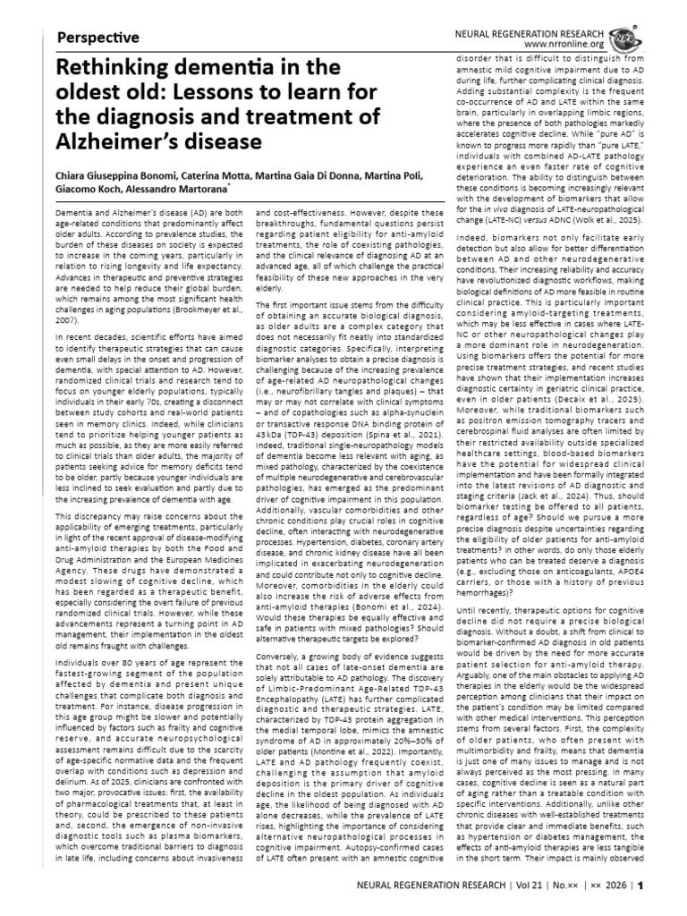 Rethinking Alzheimer's in the Elderly | PDF | Dementia | Alzheimer's ...