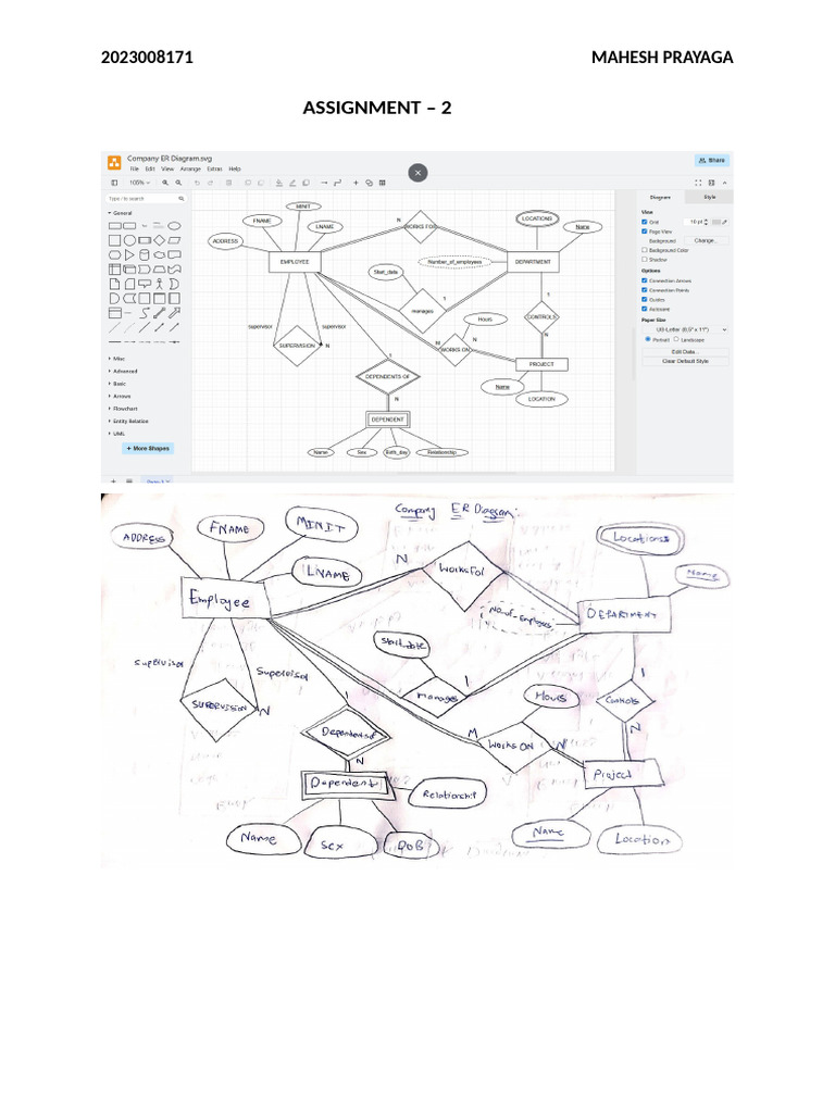 Company ER Diagram | PDF