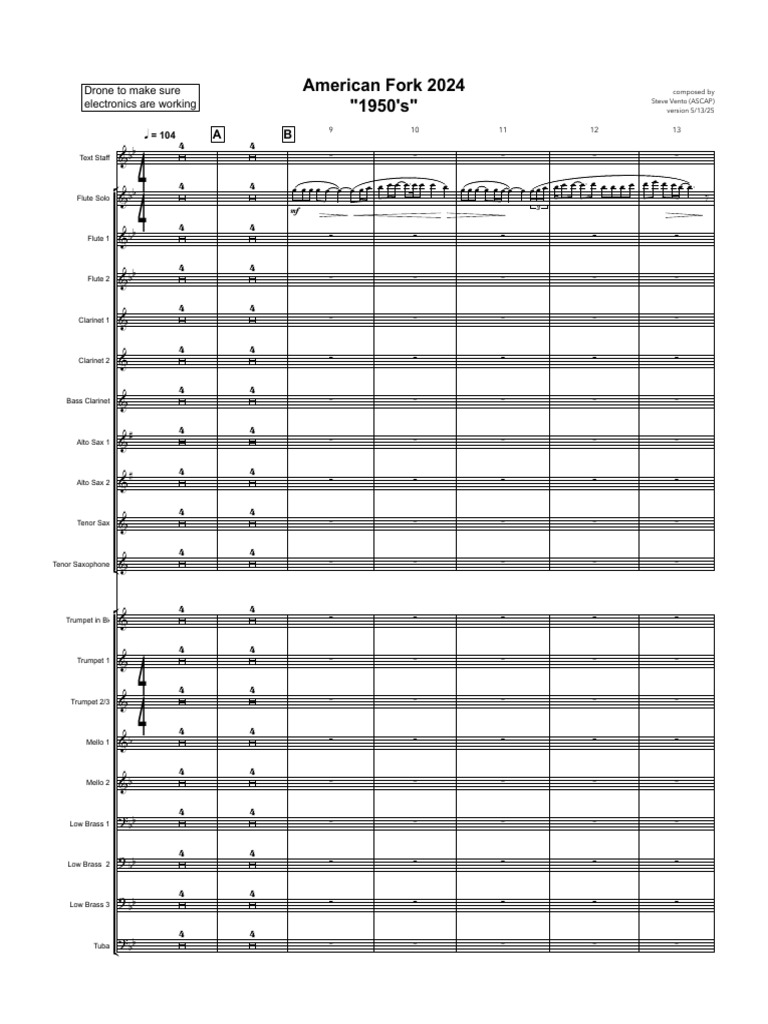 AFHS, v4 Wind Score - Full Score | PDF