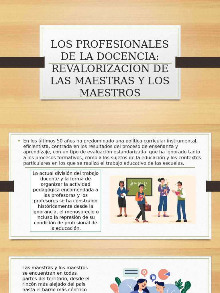 Revalorización del Magisterio en Educación | PDF | Educación de la ...