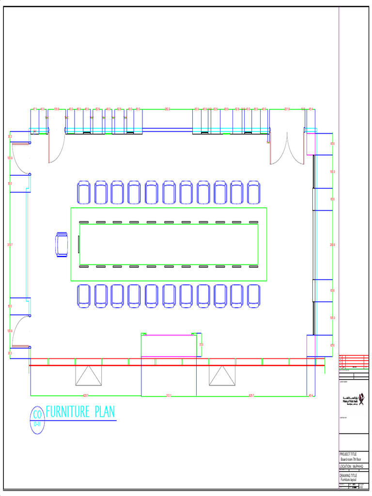 Furniture Layout for Board Room | PDF