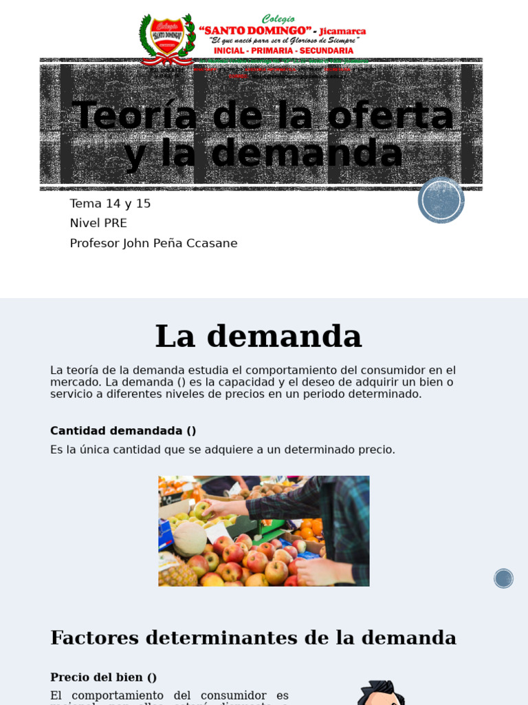 Teoría de oferta y demanda en economía | PDF | Oferta (economía) | Precios