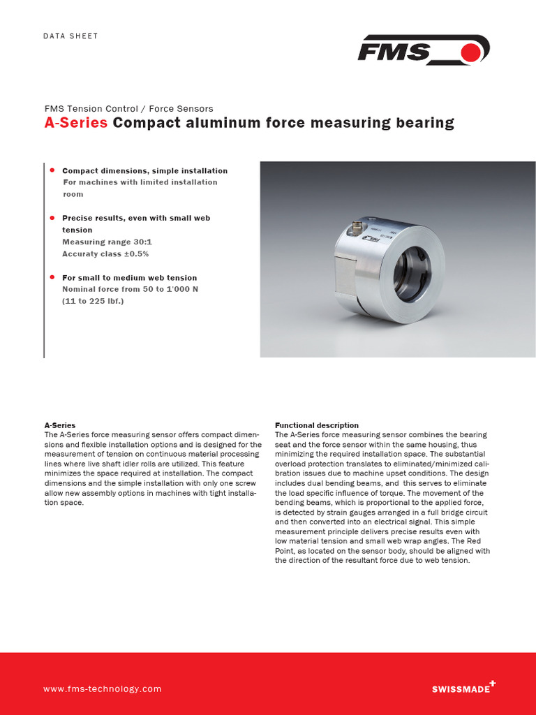 A-Series Force Measuring Sensors | PDF | Force | Beam (Structure)