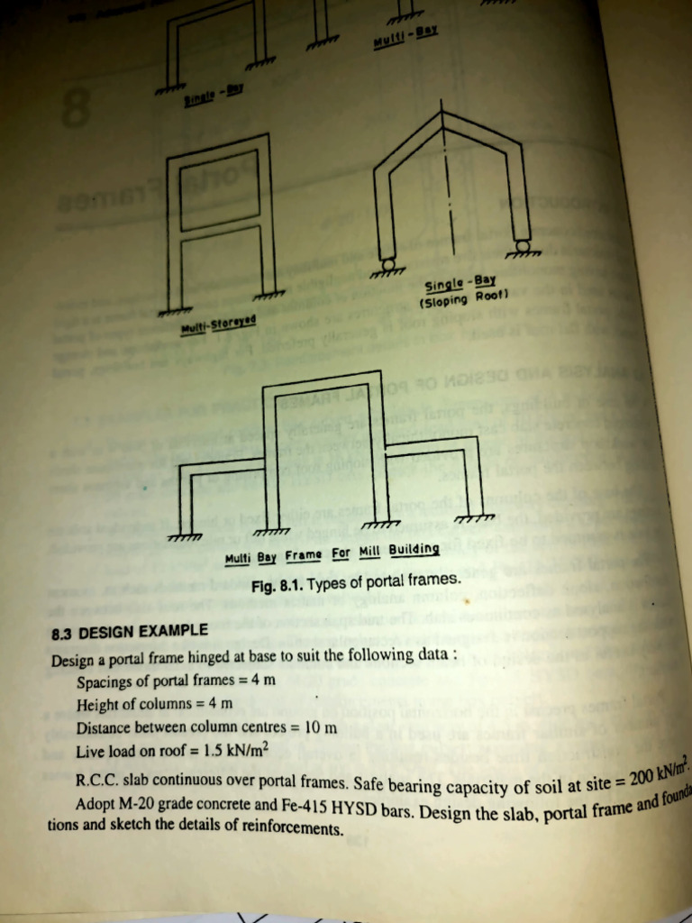 RCC Portal Frame Menthod | PDF