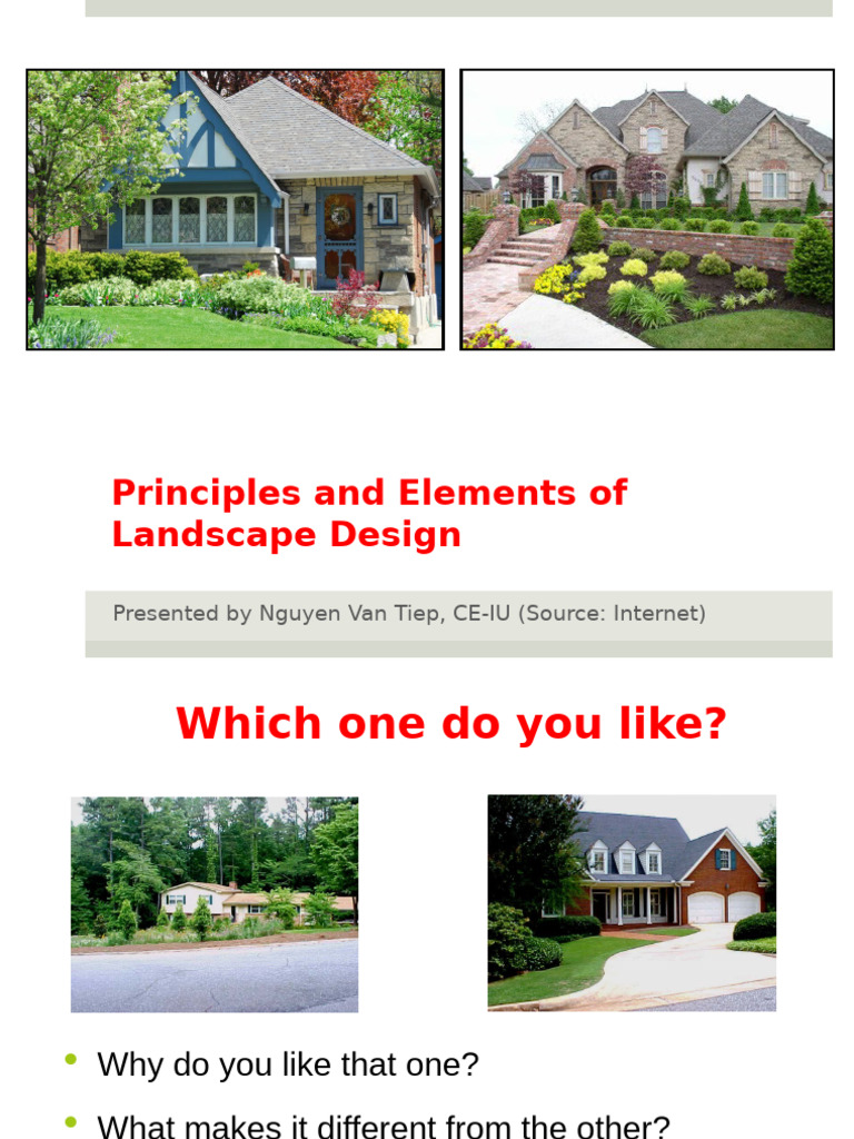 Landscape Design Principles Explained | PDF | Landscape | Soil