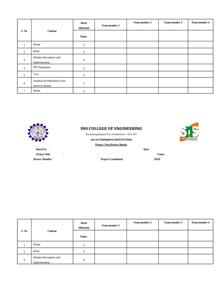 Project Analysis Sheet | PDF