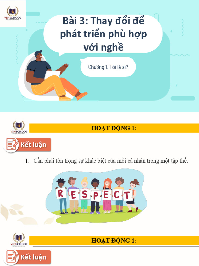 CLISE10 - TIET 9,10 1.3.thay Doi de Phat Trien Phu Hop Voi Nghe | PDF
