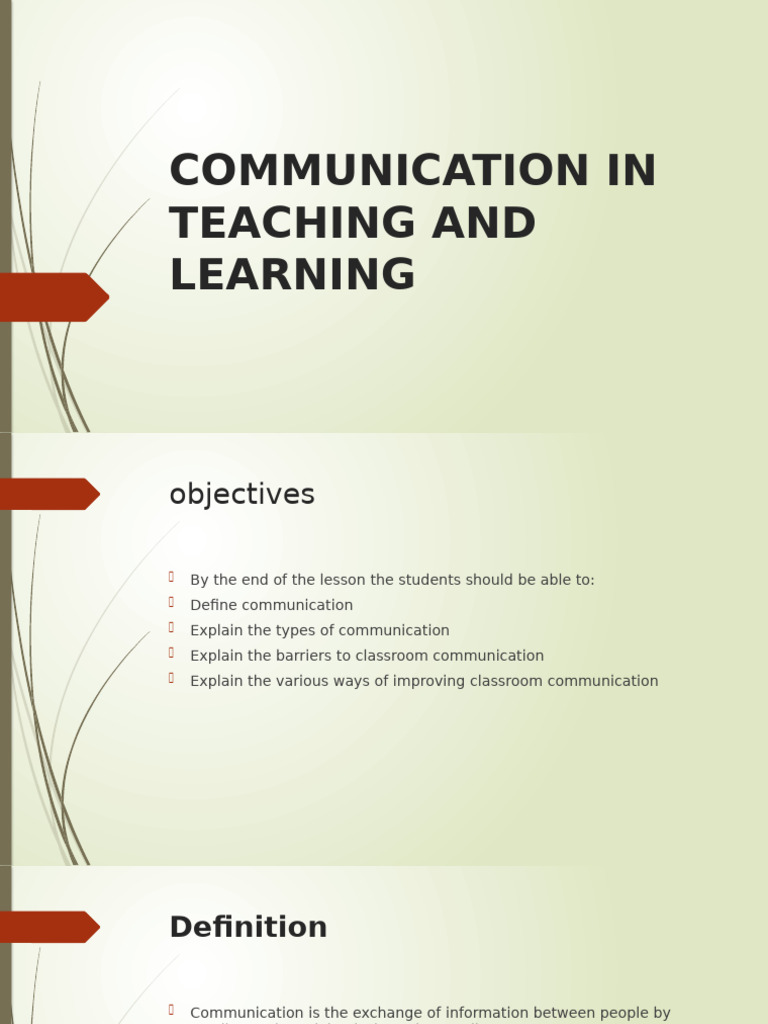 Enhancing Classroom Communication Strategies | PDF | Communication ...