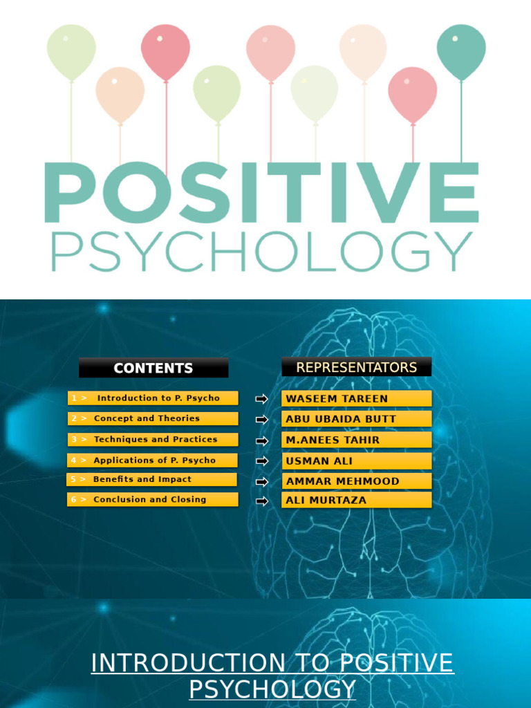 Psychology Presentation | PDF | Positive Psychology | Psychology