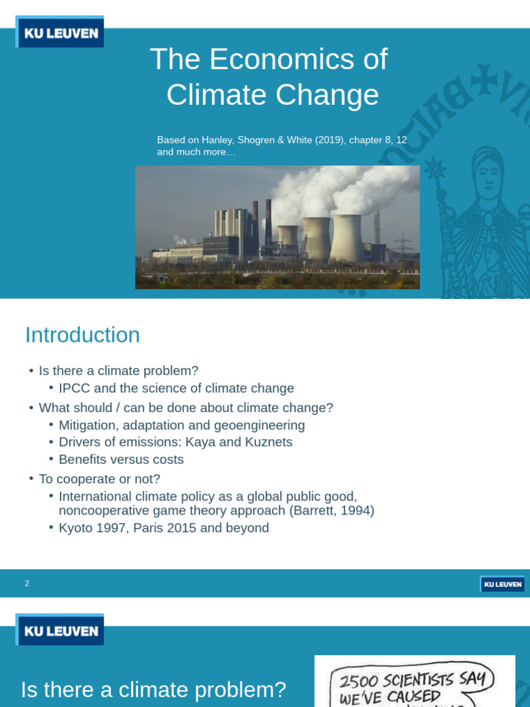 2025 Economics of Climate Change | PDF | Climate Change | Climate ...