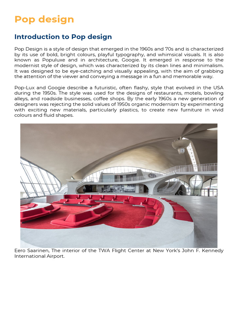 Overview of Pop Design Movement | PDF