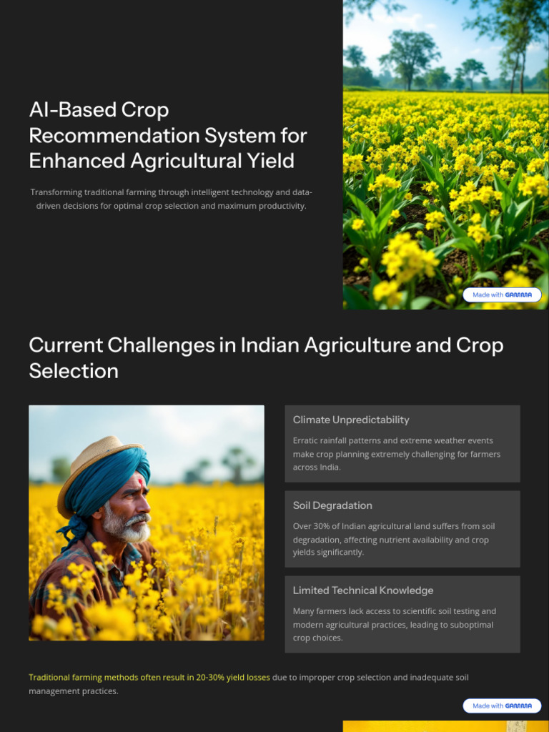 AI Crop Recommendation System for Farmers | PDF | Soil | Agriculture