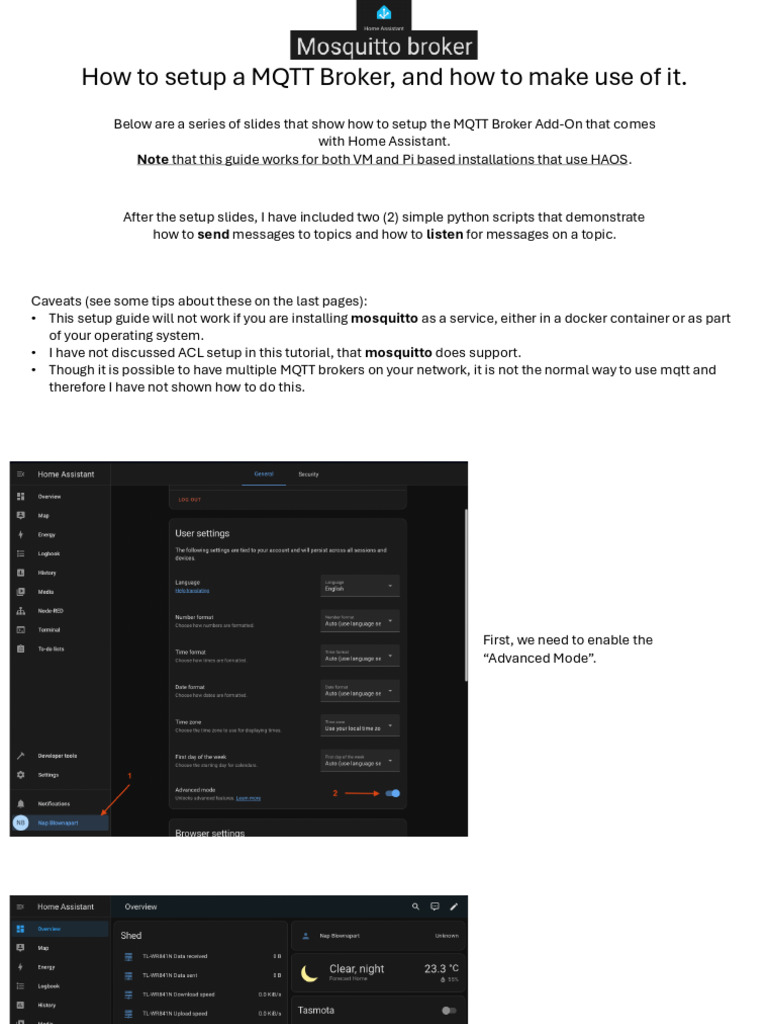 Setup MQTT Broker on Home Assistant | PDF | Computing | Computer ...