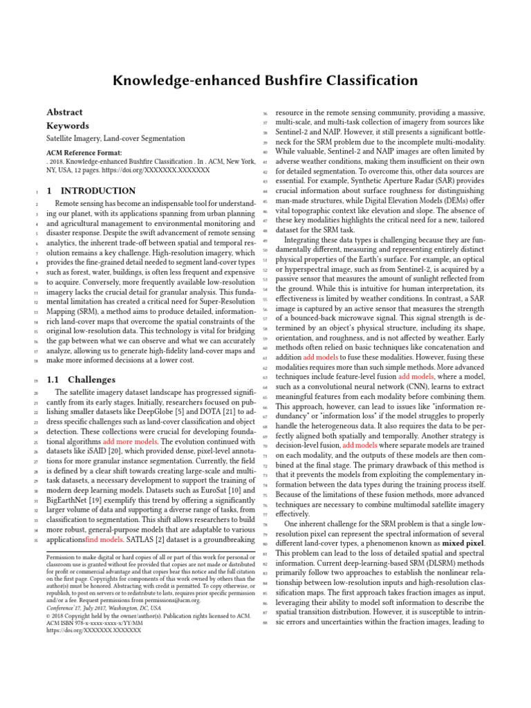 Enhanced Bushfire Classification Using SRM | PDF | Remote Sensing ...