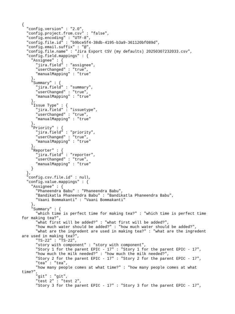 Jira CSV Export Configuration Guide | PDF